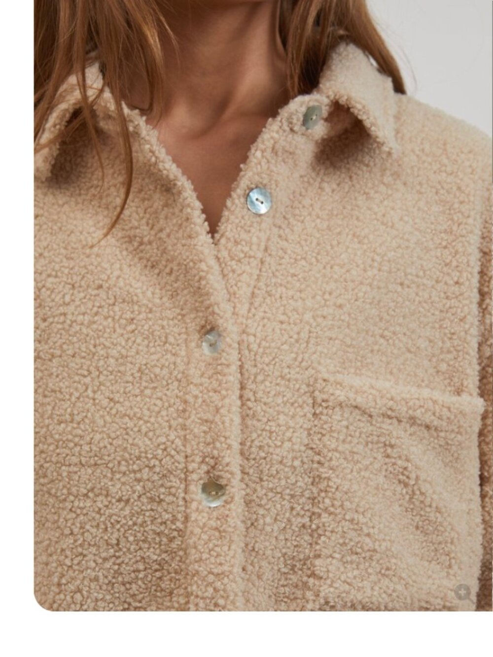 DONNI Sherpa shirt jacket S - Picture 14 of 15